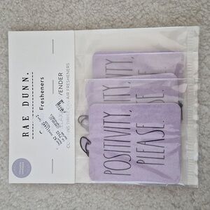 NEW Rae Dunn Car Air Freshener 3 Pk Lavender